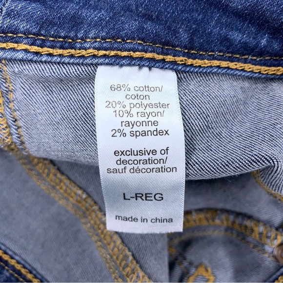 Large Reg Maurices Blue Skinny Jeans Stretch Fitted denim Casual - Picture 7 of 13